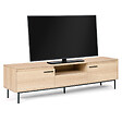 ID MARKET - Meuble TV 180 cm SEATTLE avec rangements design industriel - vignette