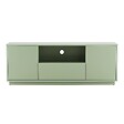 OVIALA - Meuble TV moderne rectangulaire L140 cm vert - Ruben - vignette