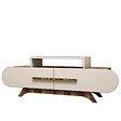 HABITAT ET JARDIN - Meuble TV en bois "Rose" - 145 x 36 x 49 cm - Crème de noix - vignette