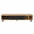 OVIALA - Meuble TV 160 cm effet bois clair - Jake - vignette