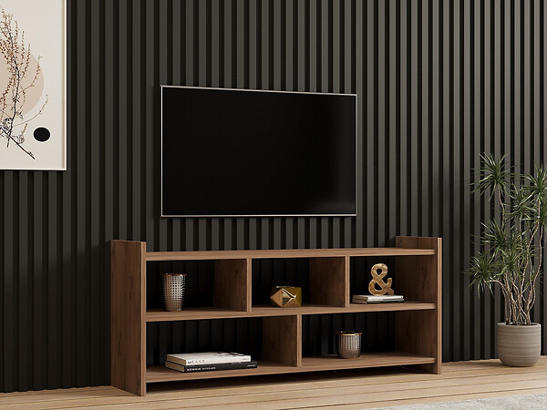HABITAT ET JARDIN - Meuble TV en bois "Pera" - 117 x 28 x 55 cm - Pin atlantique - large