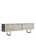 HABITAT ET JARDIN - Meuble TV en bois "Luxe" - 180 x 30 x 50 cm - TravertinOr - vignette
