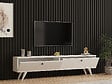 HABITAT ET JARDIN - Meuble TV en bois "Paris" - 160 x 25 x 40 cm - Blanc - vignette