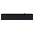 OVIALA - Meuble TV suspendu 160 cm moderne noir - Holly - vignette