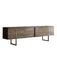 HABITAT ET JARDIN - Meuble TV en bois "Luxe" - 180 x 30 x 50 cm - NoyerOr - vignette
