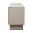 OVIALA - Meuble TV rectangulaire 3 portes L200 cm beige - Octave - vignette
