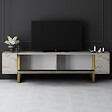 HABITAT ET JARDIN - Meuble TV en bois "Yildiz" - 180 x 30 x 50 cm - TravertinOr - vignette