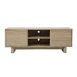 OVIALA - Meuble TV 160 cm scandinave bois clair - Bowy - vignette
