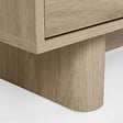 OVIALA - Meuble TV 160 cm scandinave bois clair - Bowy - vignette