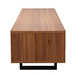 OVIALA - Meuble TV rectangulaire  2 portes L160 cm bois foncé - Julio - vignette