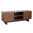 OVIALA - Meuble TV 160 cm scandinave bois foncé - Bowy - vignette