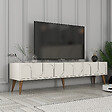 HABITAT ET JARDIN - Meuble TV en bois "Lyon" - 180 x 35 x 44 cm - CrèmeNoix - vignette