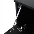 OVIALA - Meuble TV suspendu 120 cm moderne noir - Holly - vignette