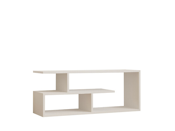 HABITAT ET JARDIN - Meuble TV en bois "Cafu" - 100 x 29 x 40 cm - Blanc - large