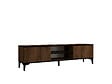 HABITAT ET JARDIN - Meuble TV en bois "Erem" - 180 x 40 x 45 cm - NoyerNoir - vignette