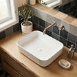 SWISS AQUA TECHNOLOGIES - Vasque à poser Infinitio 50 x 39 x 13 cm, sans trop-plein, blanc mat (SATINF5039M) - vignette