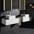 GROHE - Lot de 2 mitigeurs lavabo mural Eurocube M + corps encastré - vignette