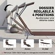 OUTSUNNY - Transat bain de soleil pliable grand confort dossier et pare-soleil réglable multi-positions chocolat - vignette