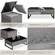 TECTAKE - Salon de jardin en polyrotin Ostuni gris tacheté/gris - vignette