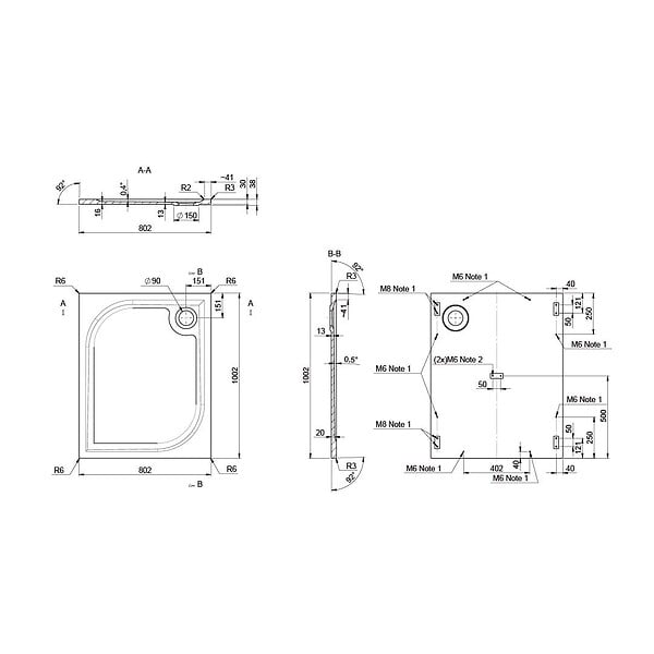 KIAMAMI VALENTINA - Receveur De Douche En Résine 80X100 Extra Plat - large