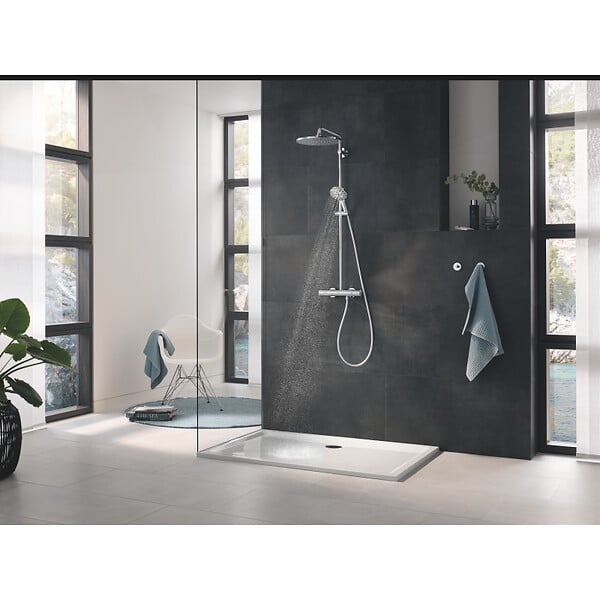 GROHE - Rainshower SmartActive 310 colonne de douche avec mitigeur thermostatique, chrome (G26647000) - large