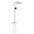 GROHE - Vitalio Comfort 250 Colonne de douche avec mitigeur thermostatique + Douche de tête + Douchette 2 jets, chrome (26696002X) - vignette