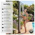 TECTAKE - Douche solaire noire et grise en pvc 40 l avec pommeau orientable et mitigeur monocommande - vignette