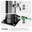 TECTAKE - Douche solaire noire et grise en pvc 40 l avec pommeau orientable et mitigeur monocommande - vignette