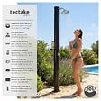 TECTAKE - Douche solaire écologique avec étagère noire construction résistante 20 l mitigeur monocommande - vignette