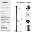 TECTAKE - Douche solaire écologique avec étagère noire construction résistante 20 l mitigeur monocommande - vignette