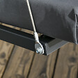 OUTSUNNY - Balancelle de jardin 3 places grand confort toit inclinaison réglable épais coussins polyester acier époxy gris - vignette