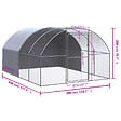 VIDAXL - vidaXL Poulailler d'extérieur 3x4x2 m Acier galvanisé - vignette