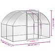 VIDAXL - vidaXL Poulailler d'extérieur 3x2x2 m Acier galvanisé - vignette