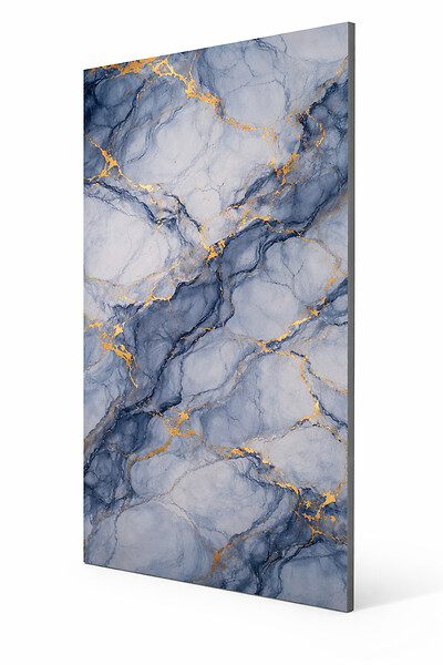 PROTOCOLE HOME - Panneau mural effet marbre Nordic Blue 122x260 cm 3 mm - large