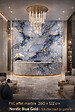 PROTOCOLE HOME - Panneau mural effet marbre Nordic Blue 122x260 cm 3 mm - vignette