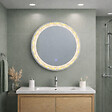 KIAMAMI VALENTINA - Miroir Rond Rétro-Éclairé De 60 Cm Avec Inserts Colorés - vignette