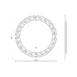 KIAMAMI VALENTINA - Miroir Rond Rétro-Éclairé De 60 Cm Avec Inserts Colorés - vignette
