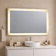 KIAMAMI VALENTINA - Miroir 90X70 Avec Finition Satinée Colorée Et Inserts Lumineux À Leds - vignette