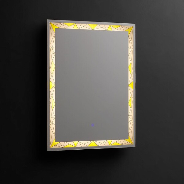 KIAMAMI VALENTINA - Miroir Mural Rectangulaire Éclairé Par Led 60X80 - large