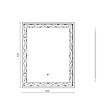 KIAMAMI VALENTINA - Miroir Mural Rectangulaire Éclairé Par Led 60X80 - vignette