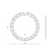 KIAMAMI VALENTINA - Miroir Rond Led 80Cm Bouton Tactile Coloré - vignette