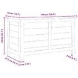 VIDAXL - vidaXL Boîte à coussins d'extérieur 100x50x56 cm Bois de sapin massif - vignette