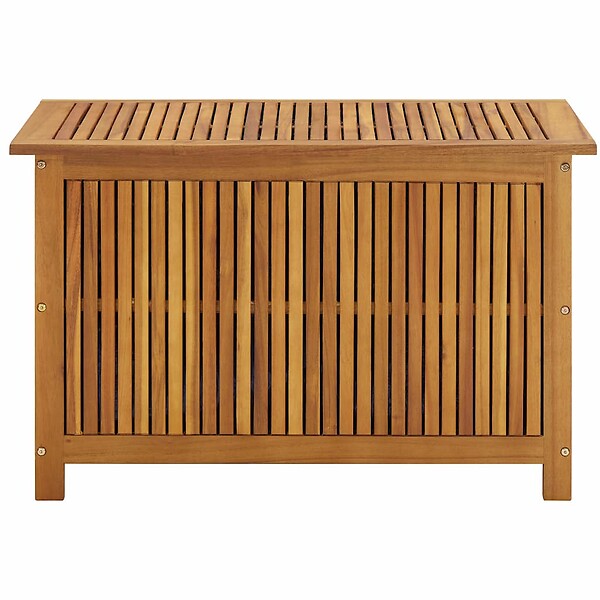 VIDAXL - vidaXL Boîte de rangement de jardin 90x50x58 cm bois d'acacia massif - large