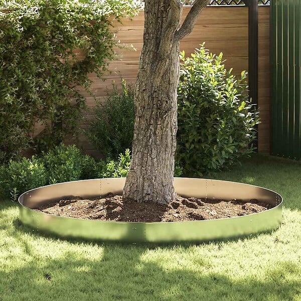 VIDAXL - vidaXL Clôture de pelouse 20 pcs Acier galvanisé 100x20 cm - large