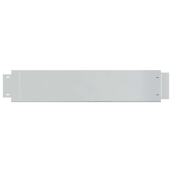 VIDAXL - vidaXL Clôture de pelouse 20 pcs Acier galvanisé 100x20 cm - large