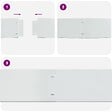 VIDAXL - vidaXL Clôture de pelouse 20 pcs Acier galvanisé 100x20 cm - vignette