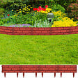 VIDAXL - vidaXL Clôture de jardin avec design de briques 11 pcs - vignette
