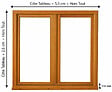 GD MENUISERIES - Fenetre Bois 2 Vantaux H105 x L90 cm Côte Tableau - vignette