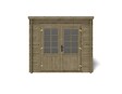 ALTANKA - Abri de jardin en bois - 5m2 - 2.5x2m - Traité - Ep. 28mm - Couleur: vert - DOM725 - vignette