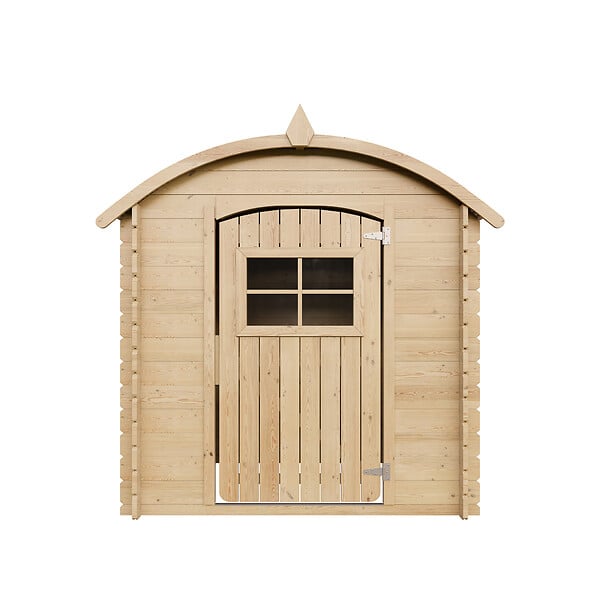 TIMBELA - Timbela M505-1 Maison en bois pour enfants SANS PLANCHER - 112x146xH145cm/1.1m2 - large